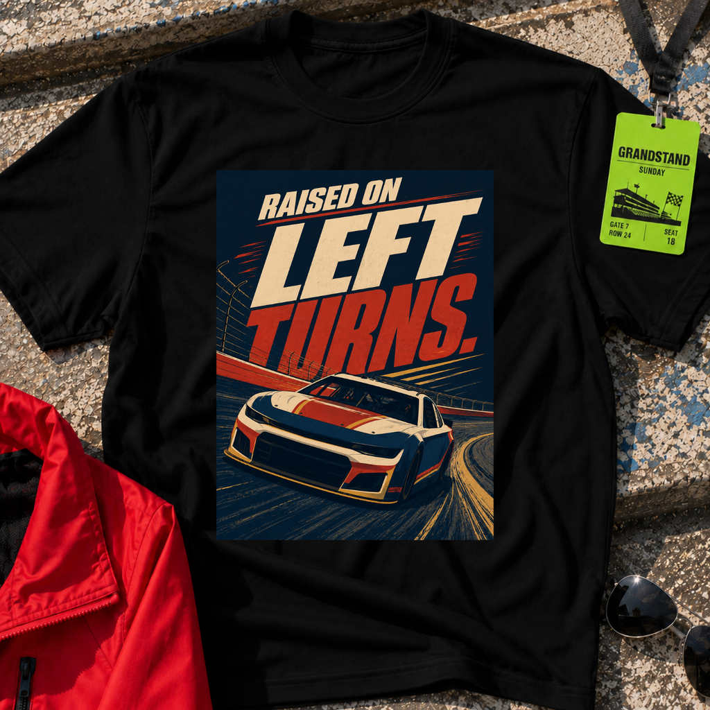 Raised on Left Turns T-Shirt