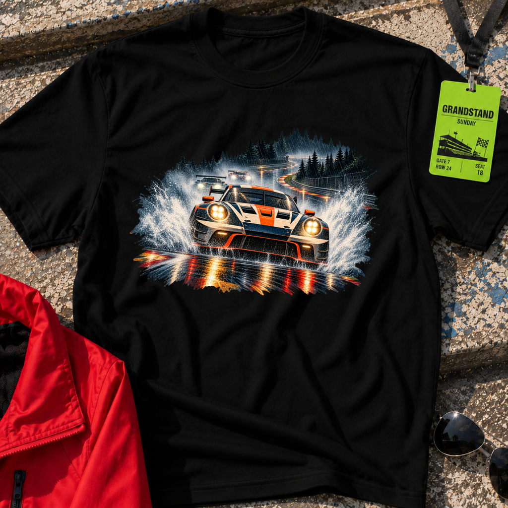 Rain Soaked Porsche GT3 T-Shirt