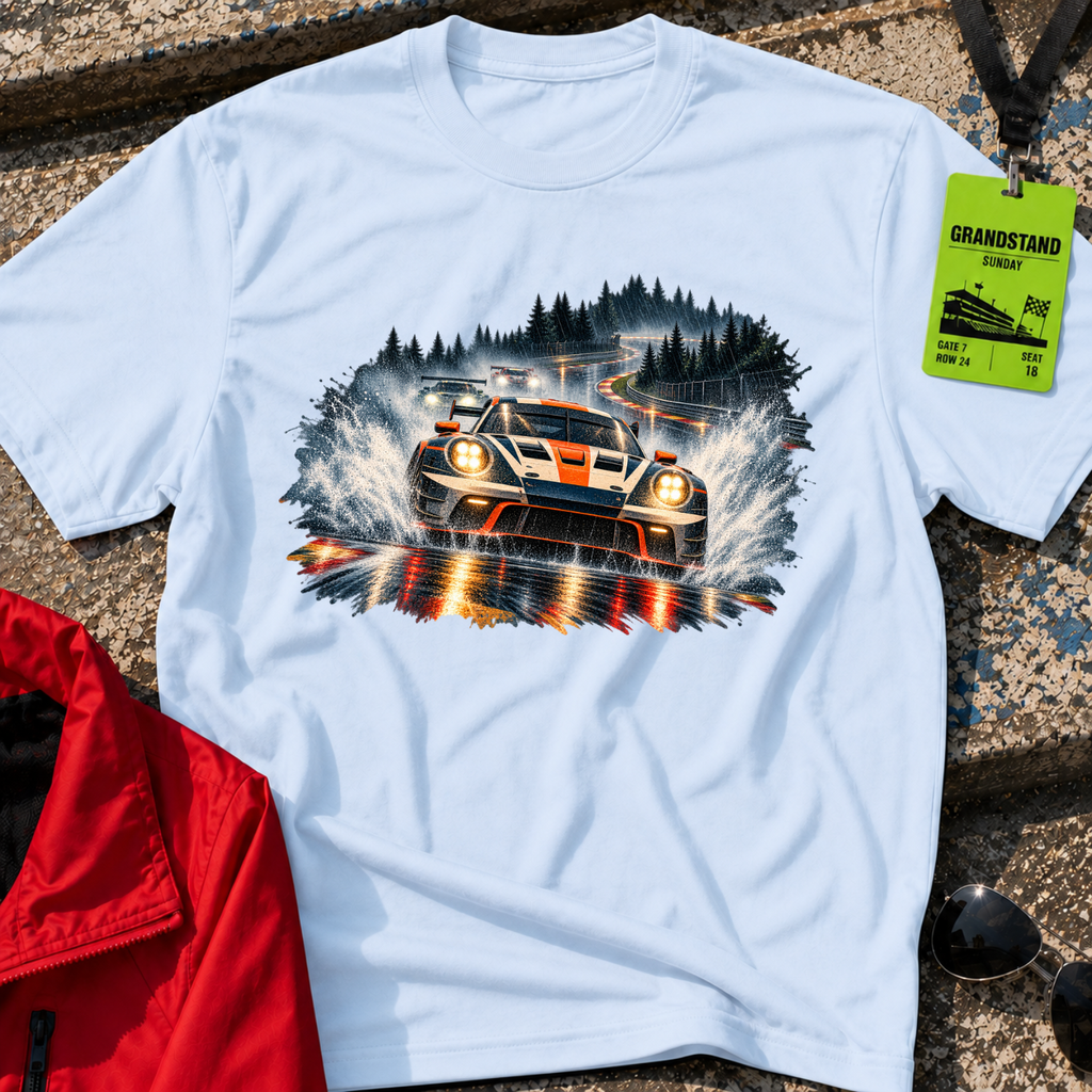 Rain Soaked Porsche GT3 T-Shirt