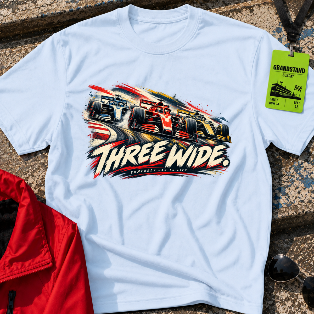 Three Wide T-Shirt