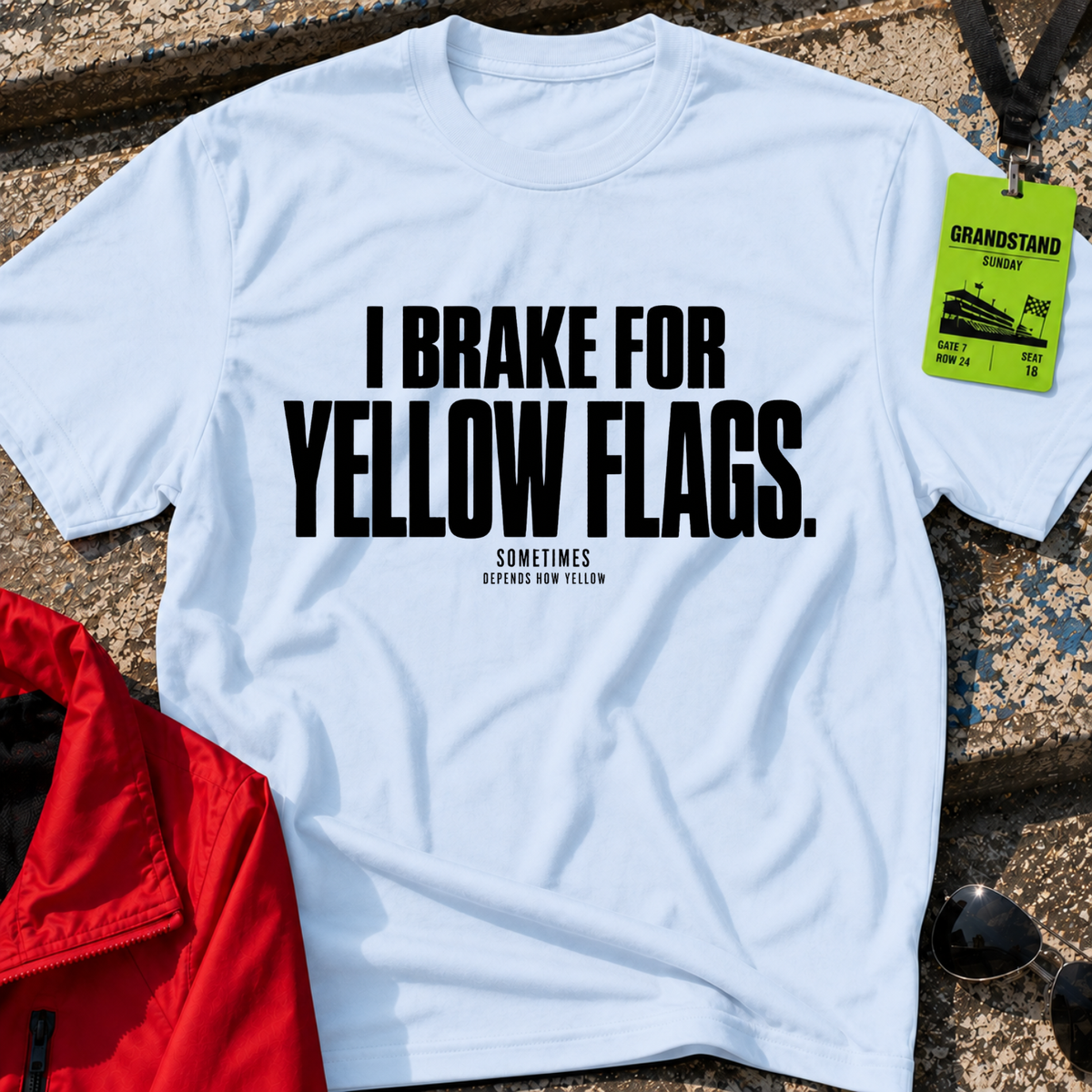 Depends How Yellow T-Shirt