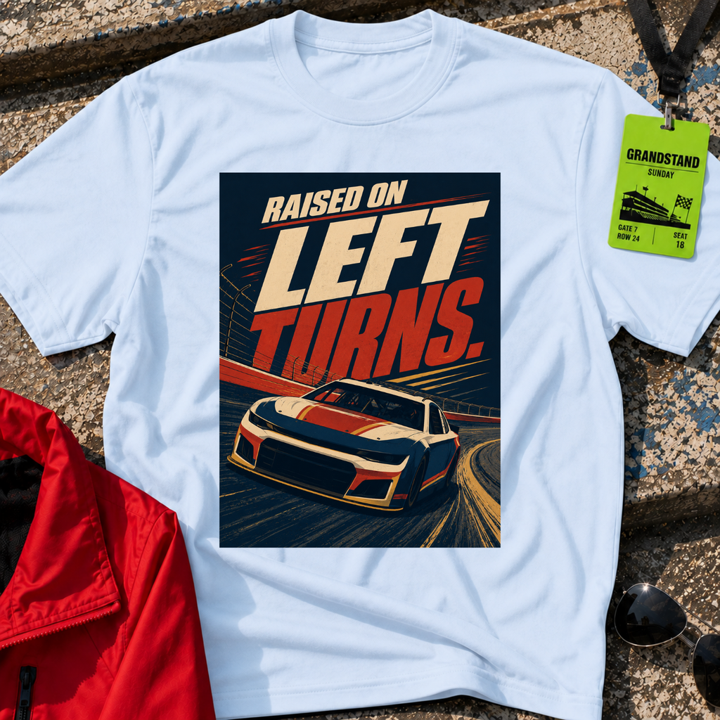 Raised on Left Turns T-Shirt