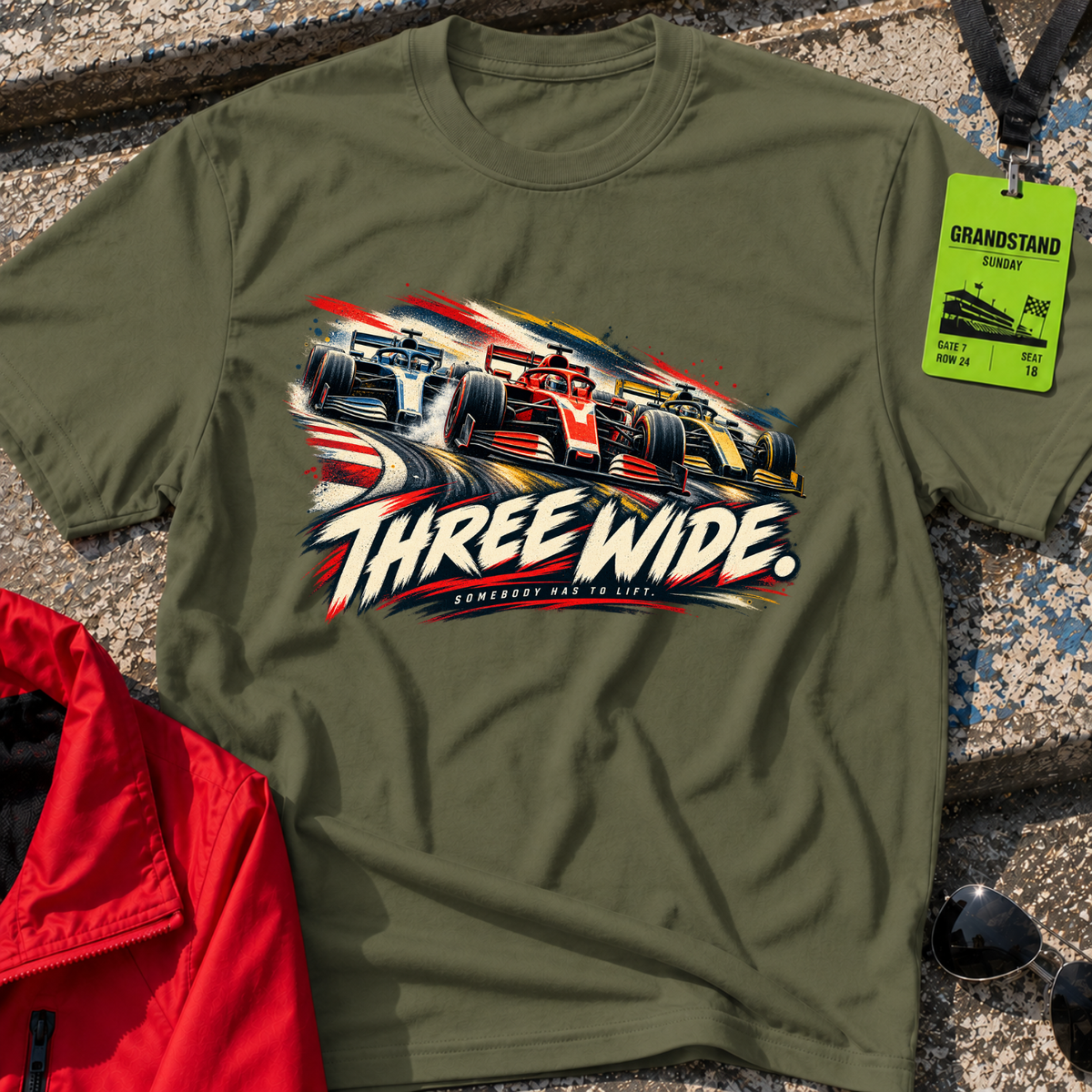 Three Wide T-Shirt