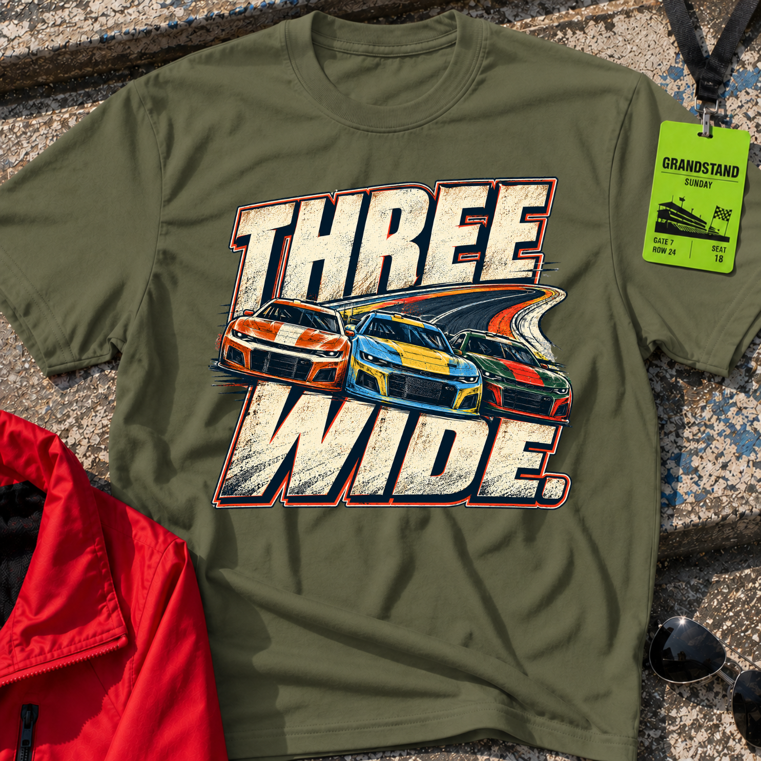 Three Wide T-Shirt