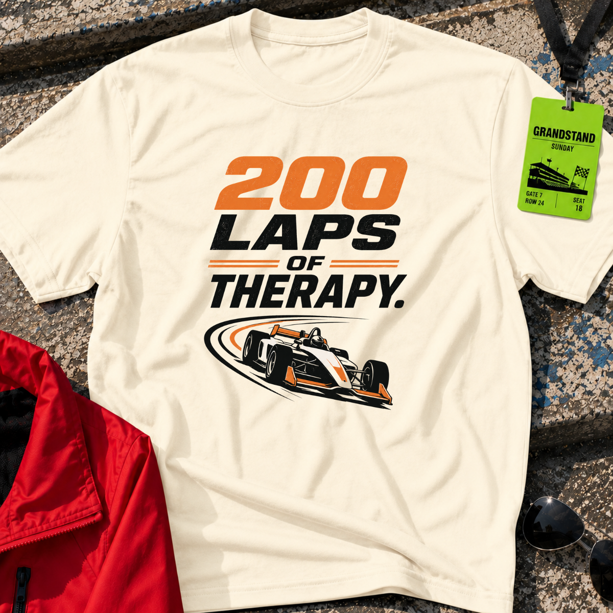 200 Laps of Therapy T-Shirt