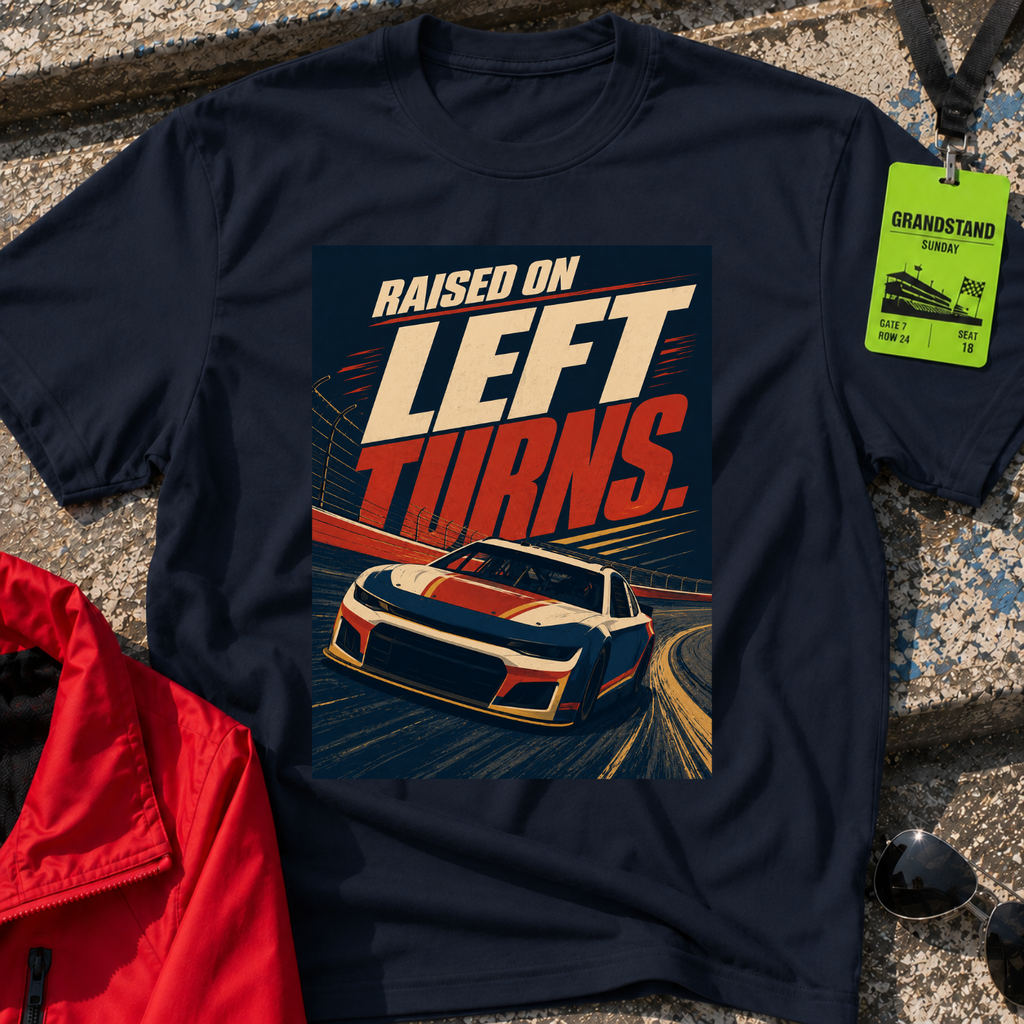 Raised on Left Turns T-Shirt