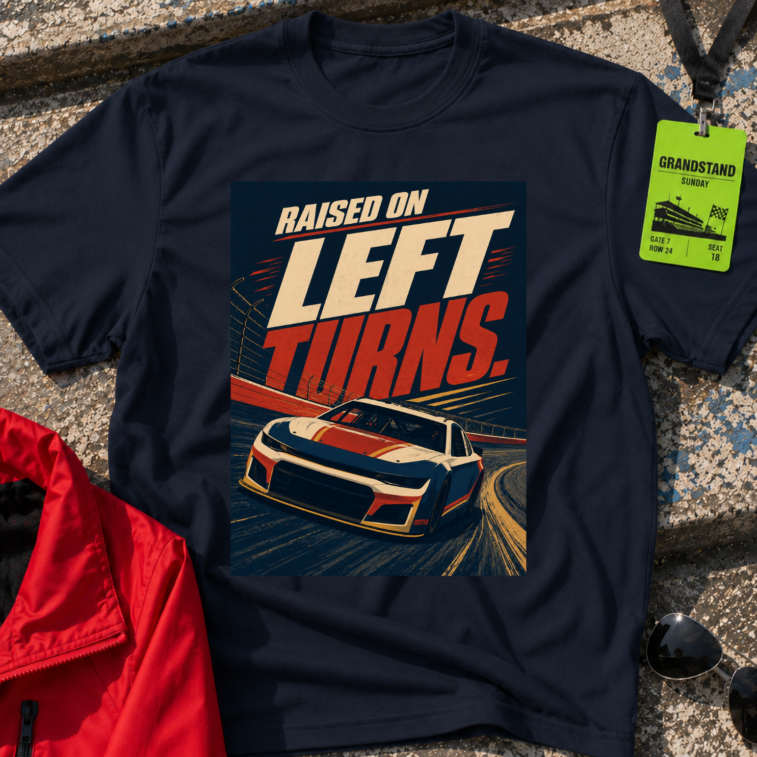 Raised on Left Turns T-Shirt