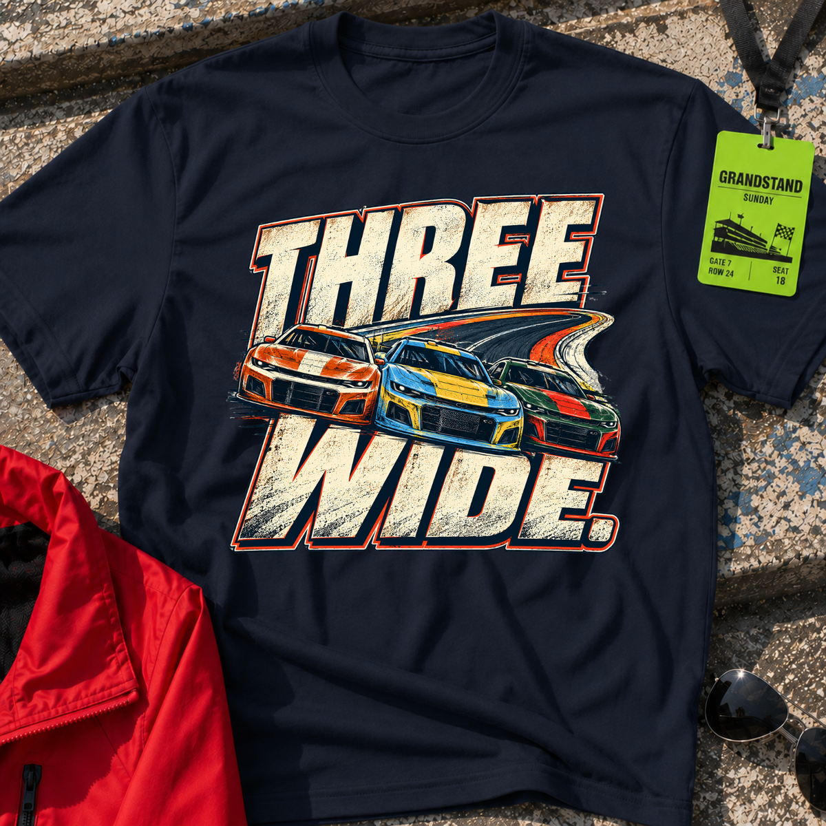 Three Wide T-Shirt