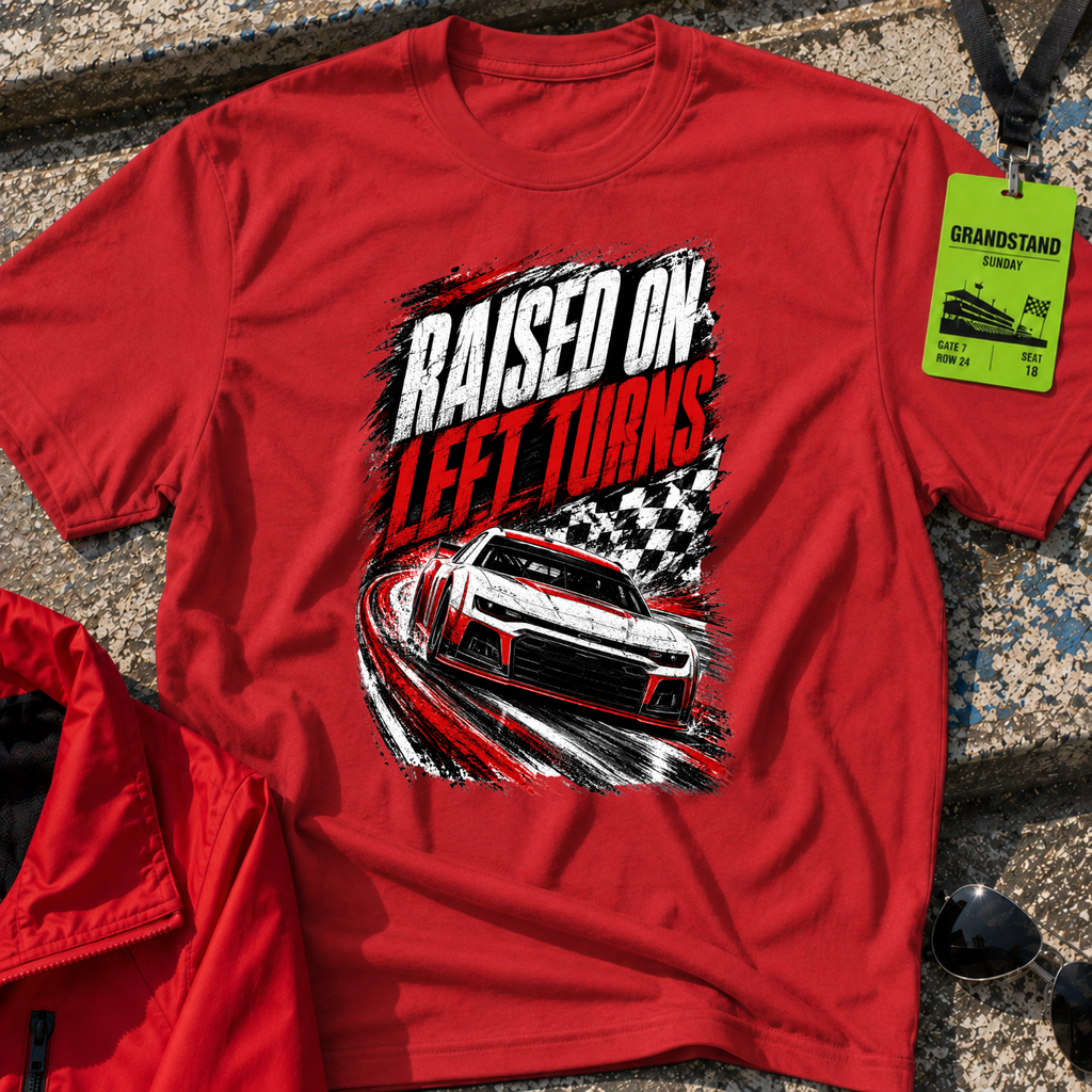 Raised on Left Turns T-Shirt