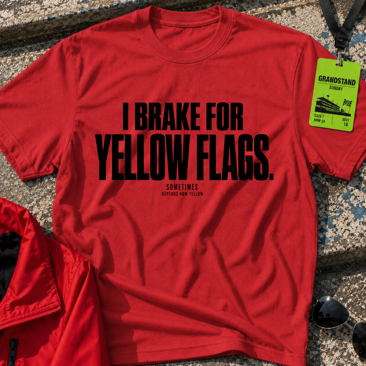 Depends How Yellow T-Shirt