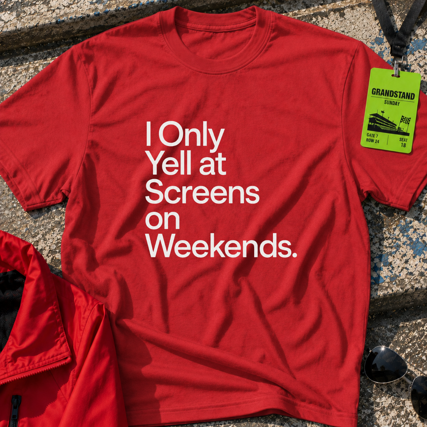 I only yell at screens on weekends T-Shirt