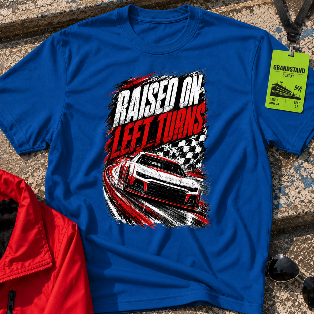 Raised on Left Turns T-Shirt