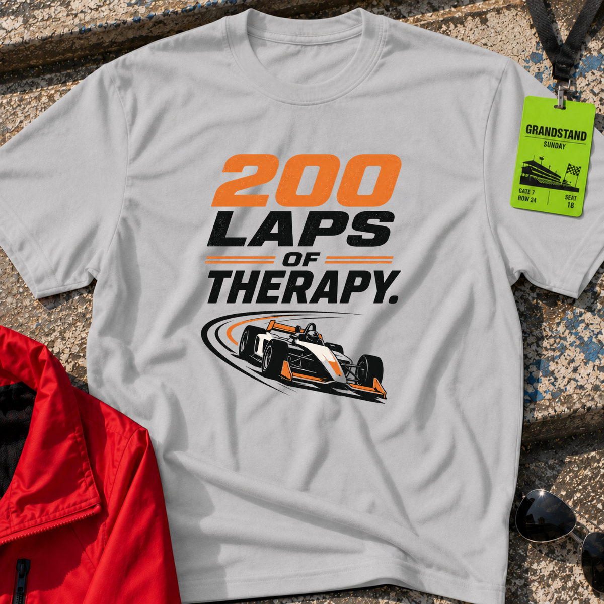 200 Laps of Therapy T-Shirt