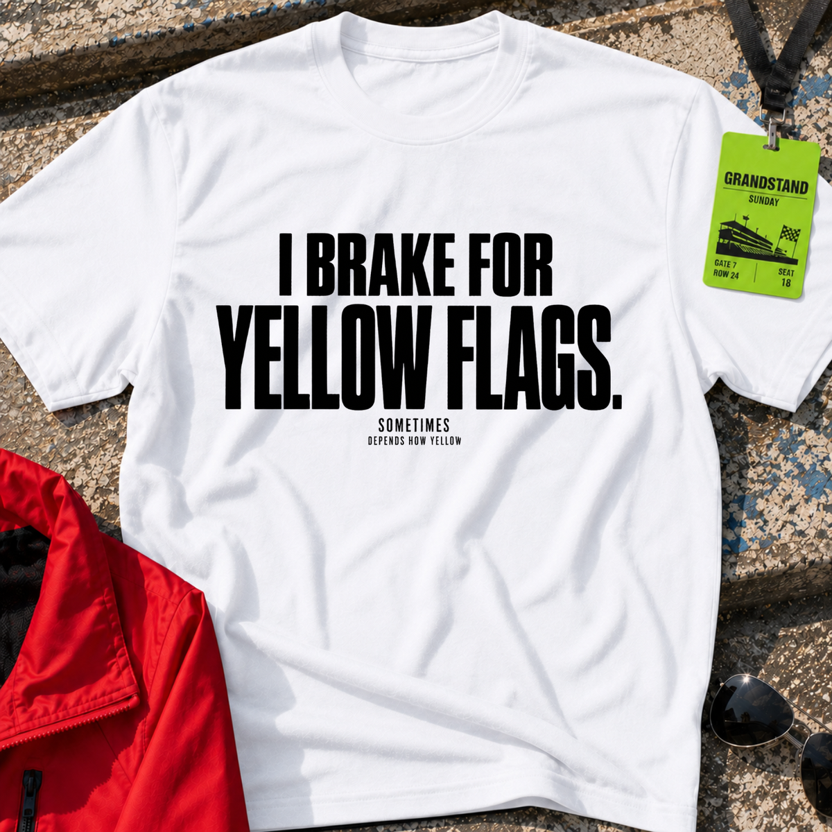 Depends How Yellow T-Shirt