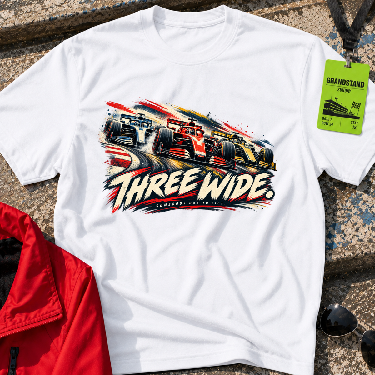 Three Wide T-Shirt
