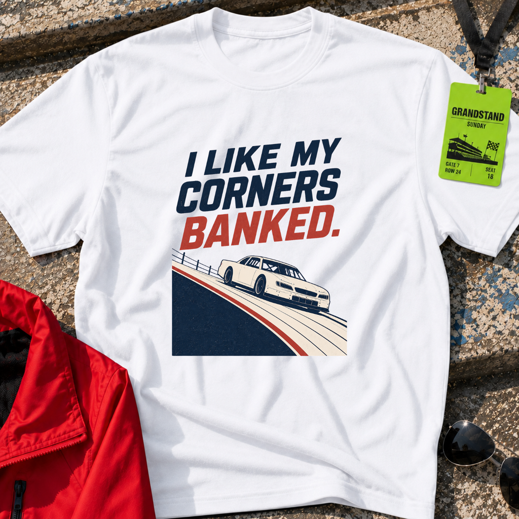 I Like My Corners Banked T-Shirt