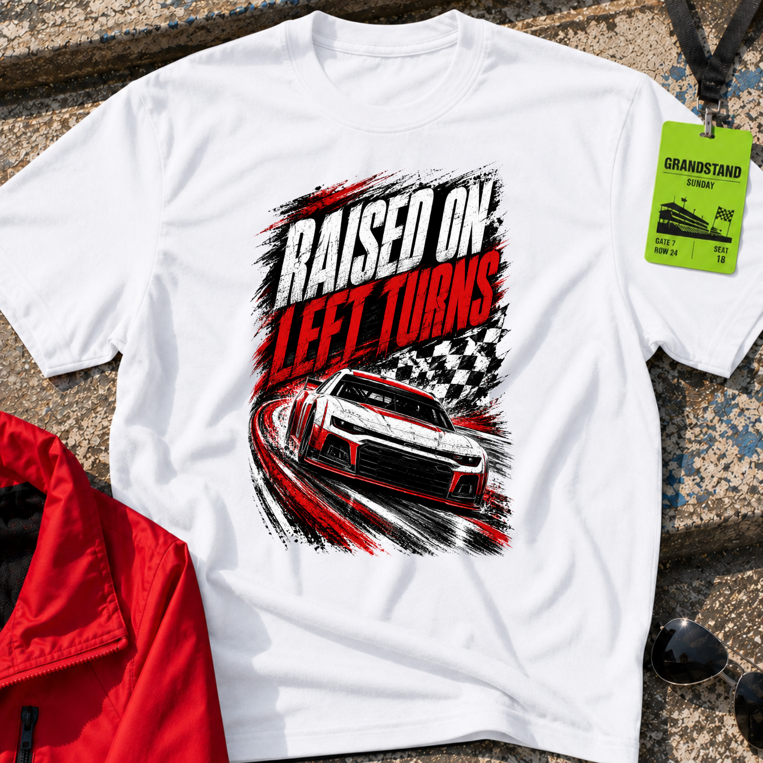 Raised on Left Turns T-Shirt